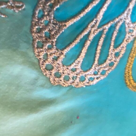 Love Peace Lip Gloss Tie Dye Butterfly Short Sleeve Rainbow Tee Toddler Size 4 - Picture 8 of 14